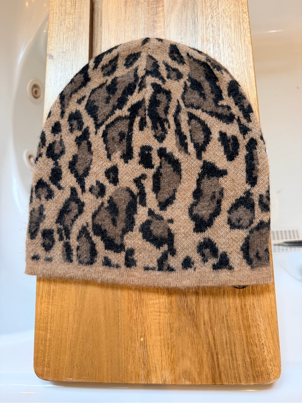 Clare V Beanie - Camel Jaguar baby alpaca wool NWT $95 - Picture 6 of 8